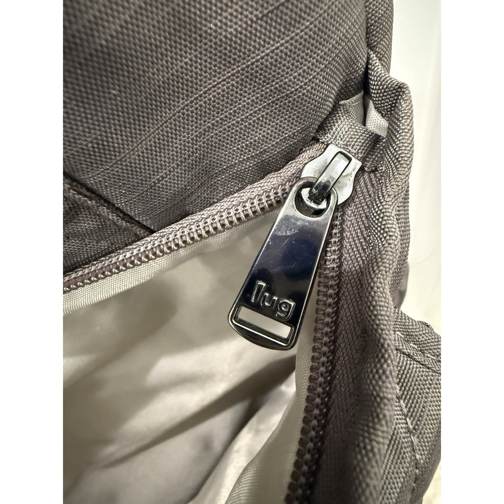 Lug Charleston Destination Gray Grey Quilted Nylon Travel Tote Crossbody Bag - Picture 7 of 16